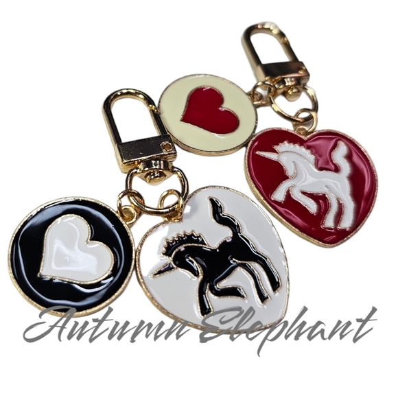 Set of 2 Unicorn Purse Charms, Keychains - Picture 7 of 7
